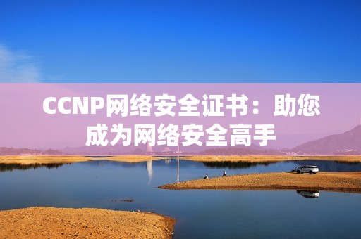 CCNP网络安全证书：助您成为网络安全高手